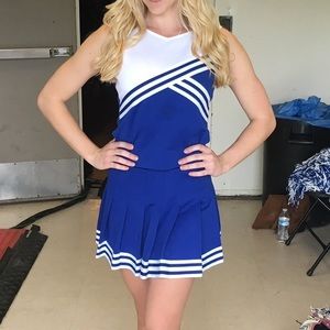Blue Cheerleading Uniform or Costume